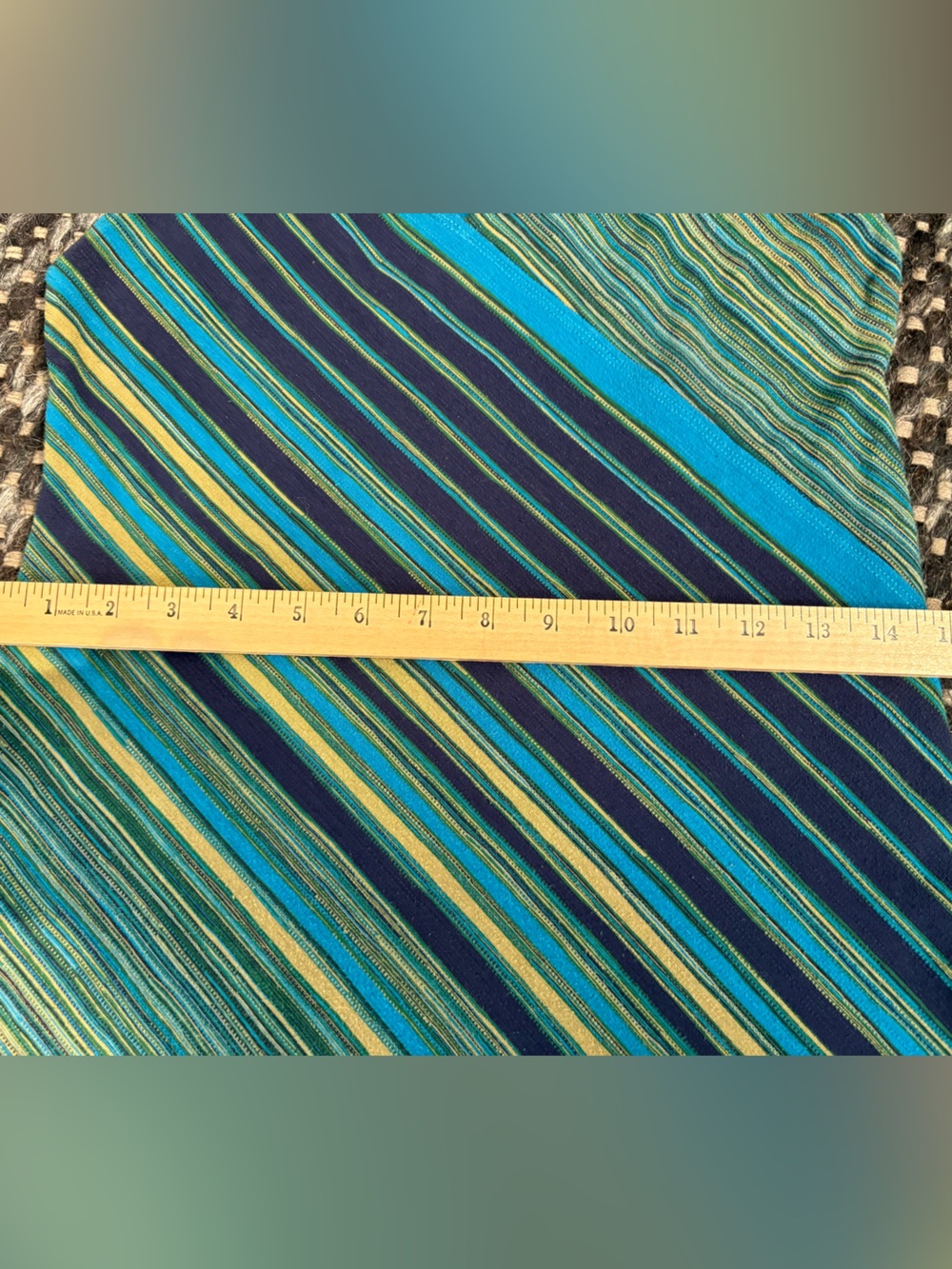 Vintage 90s Compliance Alliance By Shelli Segal Striped Maxi Column Dress - Picture 6 of 6